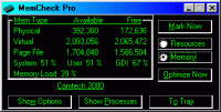 MemCheck Pro 3.0 screenshot. Click to enlarge!