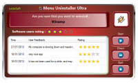 Menu Uninstaller Ultra 4.0.4 screenshot. Click to enlarge!