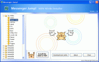 Messenger Jump! MSN Winks Installer 1.22 screenshot. Click to enlarge!
