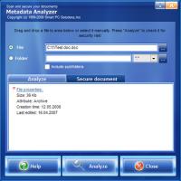 Metadata Analyzer 2.2 screenshot. Click to enlarge!