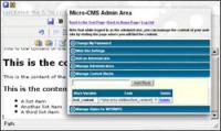 Micro CMS 3.5 screenshot. Click to enlarge!
