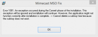 Mimecast MSO Fix 1.0 screenshot. Click to enlarge!
