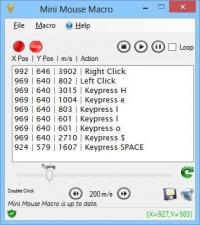 Mini Mouse Macro 6.2.0.0 screenshot. Click to enlarge!