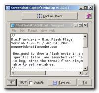MiniCap 1.32.01 screenshot. Click to enlarge!