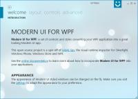 Modern UI for WPF 1.0.3 screenshot. Click to enlarge!