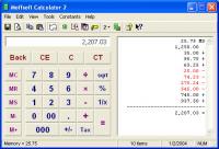 Moffsoft Calculator 2.1.1 screenshot. Click to enlarge!