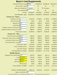 MoneyToys - Closing Costs Calculator 2.1.1 screenshot. Click to enlarge!