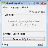 Moo0 Image Sizer 1.20 screenshot. Click to enlarge!