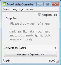 Moo0 Video Converter 1.17 screenshot. Click to enlarge!