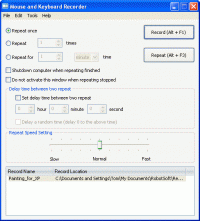 Mouse and Keyboard Recorder 3.2.3.4 screenshot. Click to enlarge!