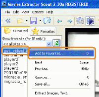 Movies Extractor Scout 3.18 screenshot. Click to enlarge!