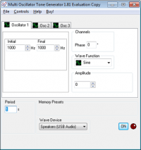 MultiTone Generator 1.9 screenshot. Click to enlarge!
