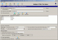 Multiple HTML File Maker 2.3 screenshot. Click to enlarge!