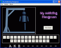 My Addicting Hangman 1.21 screenshot. Click to enlarge!