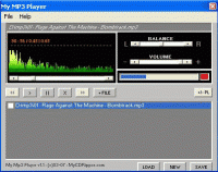 My Mp3 Player 1.2 screenshot. Click to enlarge!