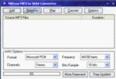 NBFree MP3 to WAV Converter 2.0 screenshot. Click to enlarge!