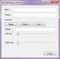 Nabaztag Control 2013-09-30 screenshot. Click to enlarge!