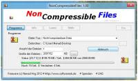 NonCompressibleFiles 2.51 screenshot. Click to enlarge!