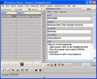 Notes Organizer Deluxe 3.71 screenshot. Click to enlarge!