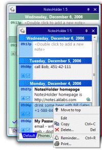 NotesHolder Lite 2.0 screenshot. Click to enlarge!