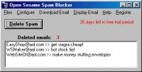 Open Sesame Spam Blocker 1.0.0 screenshot. Click to enlarge!