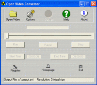 Open Video Converter 3.3.4.2 screenshot. Click to enlarge!