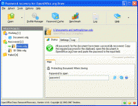 OpenOffice Draw Password Recovery 1.0.5 screenshot. Click to enlarge!