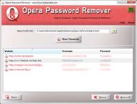 Opera Password Remover 3.0 screenshot. Click to enlarge!
