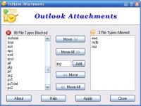 Outlook Attachments 6.0 screenshot. Click to enlarge!