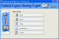 Outlook Express BackUp Expert 1.40 screenshot. Click to enlarge!