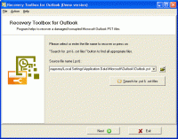 Outlook Recovery ToolBox 2.2.16 screenshot. Click to enlarge!