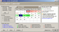 Ovulation Calendar 1.0 screenshot. Click to enlarge!