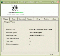 PAL  Spyware Remover 1.0 screenshot. Click to enlarge!