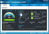 PC Tools Performance Toolkit 2.1.0.2151 screenshot. Click to enlarge!