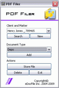 PDF Filer III V 1.0 screenshot. Click to enlarge!