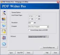 PDF Writer Pro 1.2 screenshot. Click to enlarge!