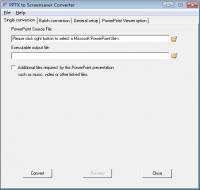 PPTX to Screensaver Converter 3.21 screenshot. Click to enlarge!
