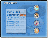 PSP Video Converter + DVD to PSP Suite 3.25 screenshot. Click to enlarge!