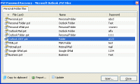 PST Password Recovery 1.0.2 screenshot. Click to enlarge!
