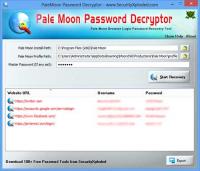 Pale Moon Password Decryptor 2.0 screenshot. Click to enlarge!