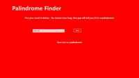 Palindrome Finder for Windows 8 - screenshot. Click to enlarge!