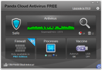 Panda Cloud Antivirus 2.3.0 screenshot. Click to enlarge!