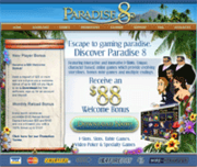 Paradise 8 Casino by Online Casino Extra 2.0 screenshot. Click to enlarge!