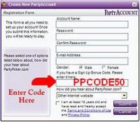 Partypoker Code - PPCODE50 2.6.84 screenshot. Click to enlarge!