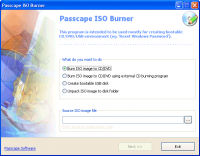Passcape ISO Burner 2.1.1.305 screenshot. Click to enlarge!