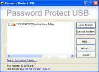 Password Protect USB 3.6.1 screenshot. Click to enlarge!