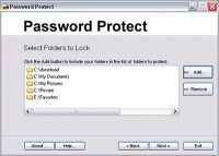 Password Protect 3.4 screenshot. Click to enlarge!