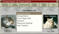 Password Squirrel 1.0.70 screenshot. Click to enlarge!