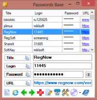 Passwords Base 6.0.5.0 screenshot. Click to enlarge!