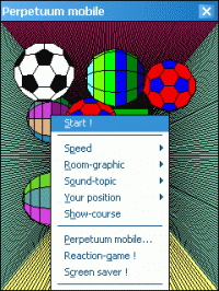Perpetuum mobile for Pocket PC 3.3 screenshot. Click to enlarge!